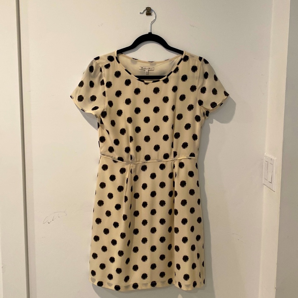 Madewell size 2 cream and black Broadway&Broome dress